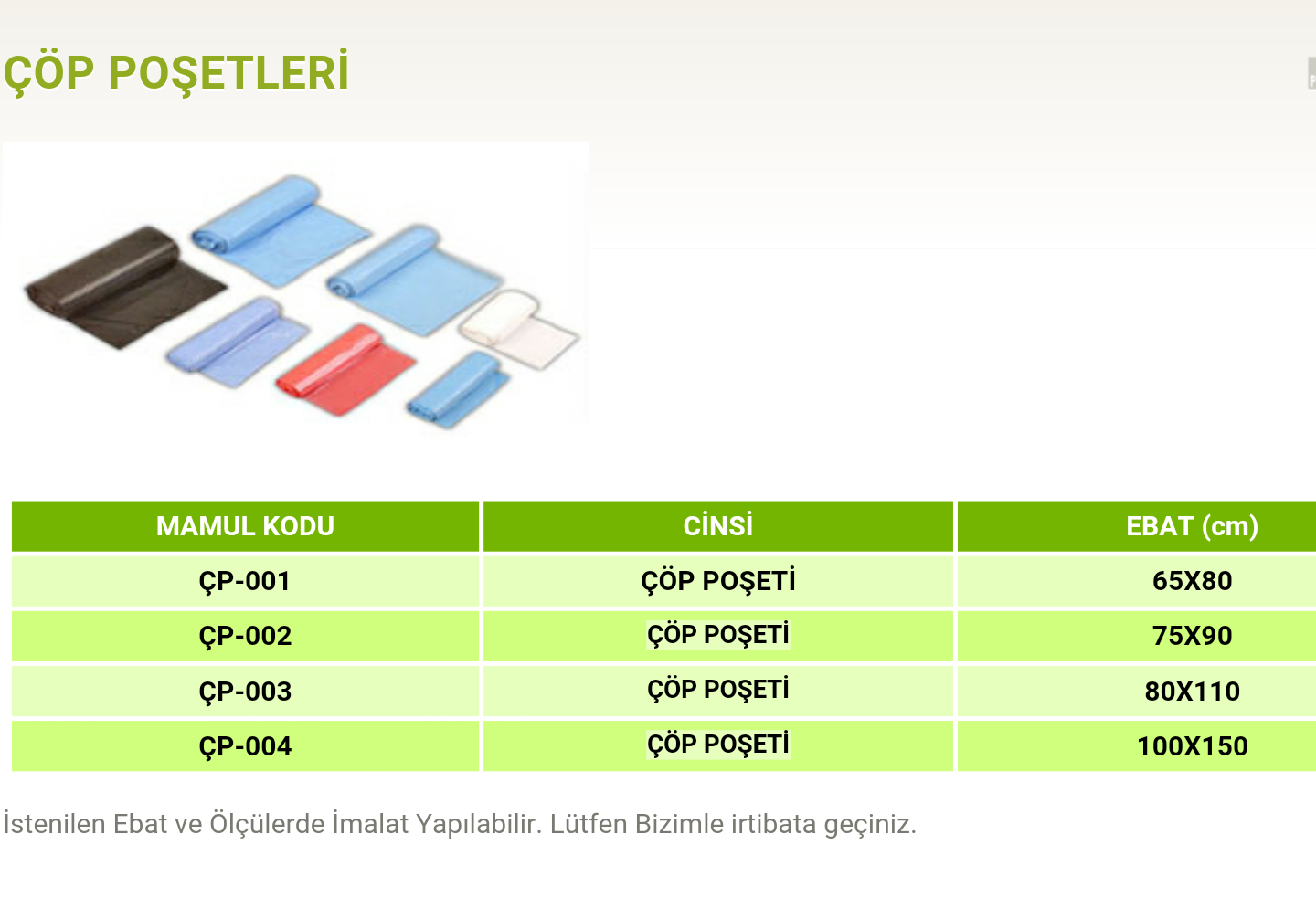Ambalaj Malzemeleri